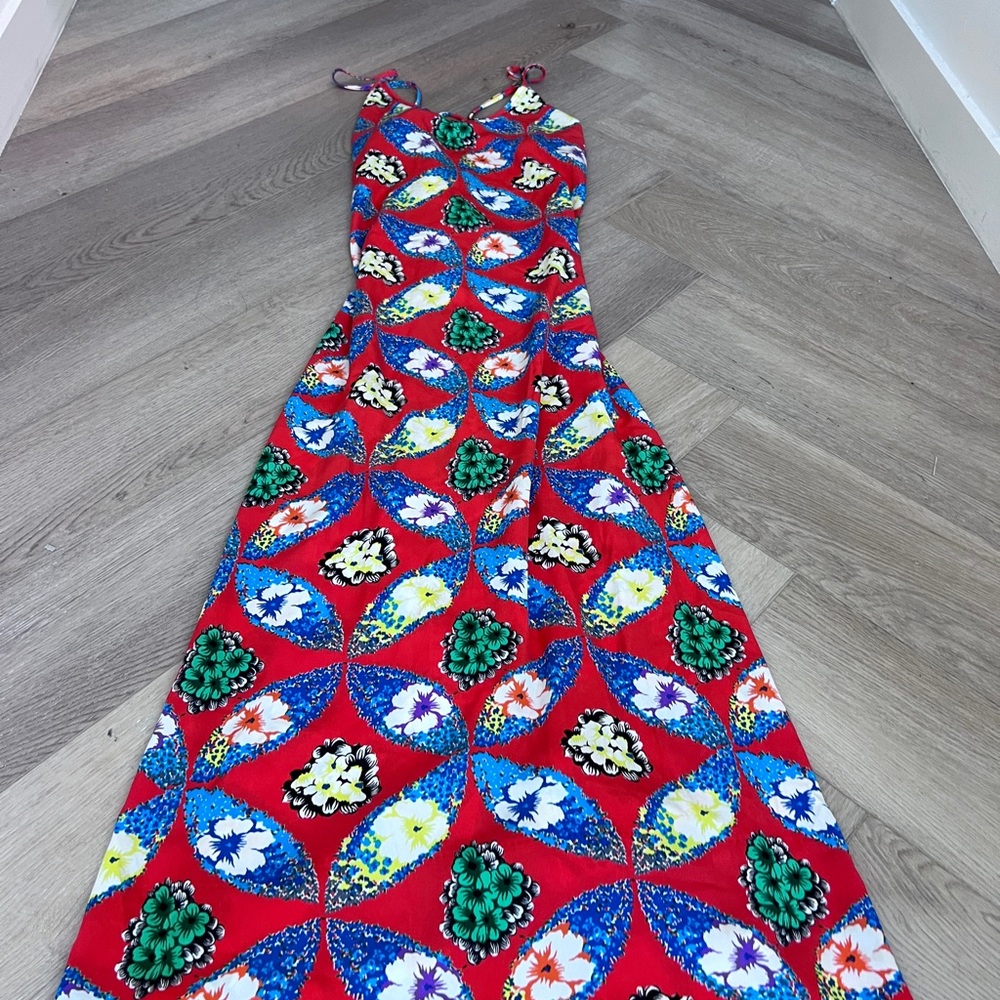 Colorful Geometric Print Dress
